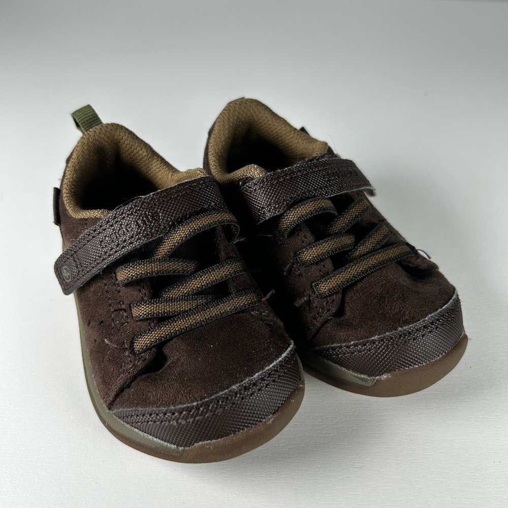 Stride Rite Made2Play Bonde Sneakers Brown Baby Boys Size 5 Months Baby
